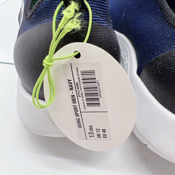 OOFOS OOmg Sport eeZee Low Mens Recovery Comfort Shoes Navy Blue White US 13 - Picture 14 of 15